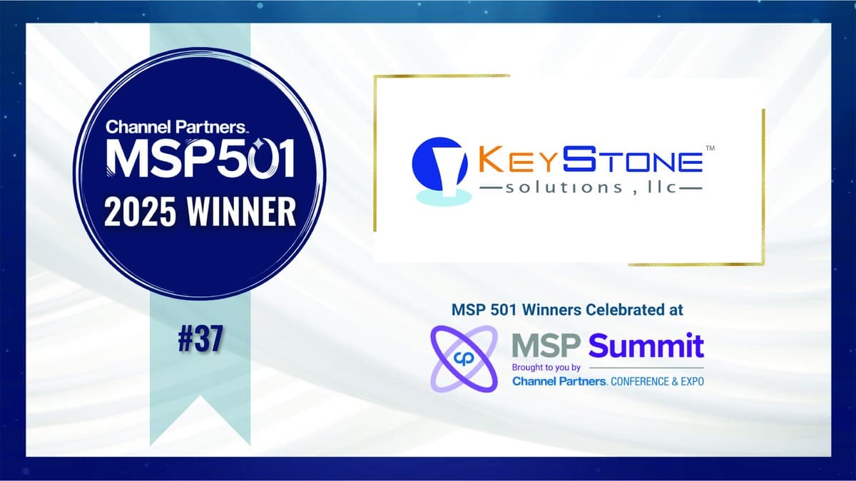 Channel Futures MSP 501 2025 Winner #37 – KeyStone Solutions